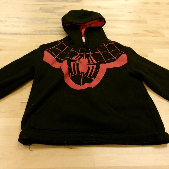 Spider-Man Other - Marvel Spider-Man Miles Morales Black Pullover Hoodie Sweatshirt Boys Kids Sz 6